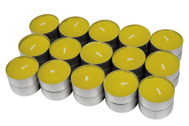 Cofan – Pack 30 Velas Tea Light de Citronela Amarilla | Duración 4,5 h c/u